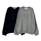 triple appliqué sweatshirt