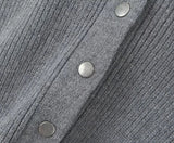 Real Button Embroidered Knit Cardigan