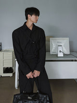 ASCLO Crossbody Belt Shirt (3color)