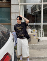 No.1224 skateboard half T (3color)