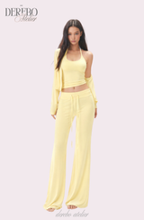 ロエナ パッド スリーブレス フレア トレーニング セットアップ(pants long)