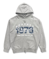 1976 Vintage Crack Twoway Hoodie Zip-Up_Gray