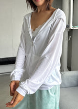 COOL LOOSE HOOD ZIP-UP