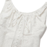Eyelet button blouse_ivory
