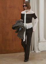 SHEER TIE BLOUSE