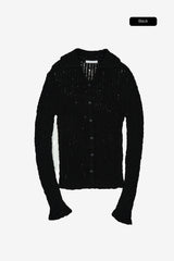 Solune net collor cardigan