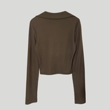ホック N アイ クロップ ロングスリーブ Tシャツ