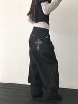ninteen クロスワイドパンツ