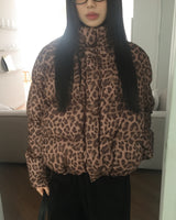 Dishell Leopard wellon short padded jumper
