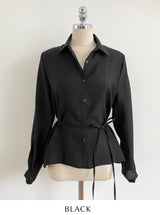 Dren Sheer Shirt Blouse (Strap Set)