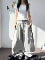 ホットクロス リベット オフショルダー リブ クロップTシャツ 5カラー