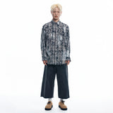 Cut-off Capri Denim Pants - BLACK