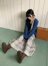 26FW★ [BAONHAUS] Sevnin Stripe V-Neck Knit