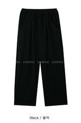 Nopi First Round Tuck Flow Banding Wide Pants