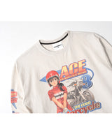 LB Ace Motors Washed Long Sleeve (Ecru)