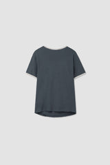 Shirring Ringer Top / Charcoal