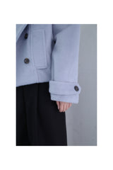 Powder double short coat (2color)