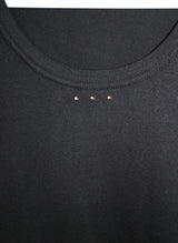 オープンスタッド Uネック ラウンドロング-sleeved T-shirt