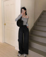 セイムデイシッピング [New Spring Product 10%] [BELLIDE MADE] オーシャンワイドデニムパンツ