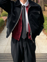 Lustro Glossy Leather Jacket