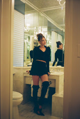 Mew knit skirt