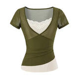 Mielle Lace Cami Layered Tee