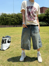 Toony denim Bermuda pants