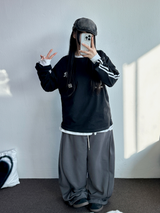 2サイズ🩶 ソフティサイドピンタックワイドロングパンツ🩶🧇🖤🤍5カラー