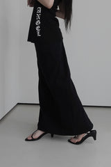 バックスラッシュデニムロングスカート