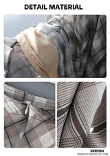 Long Check Chiffon Sharalla Skirt