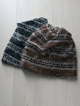 Sof Knit Hat&Neck Warmer_Melange Brown