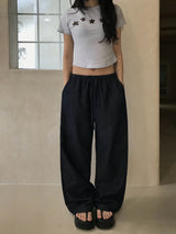 Summer Coast Non-Fade Cool Denim Wide Pants