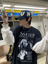 イシューズレイヤードオーバーロングスリーブTシャツ3C