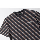 LB Stripe Simple Logo Washed Tee (Charcoal)