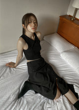 OVERLAY FOLD SKIRT