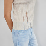 DAMAGE TANK TOP(OATMEAL)