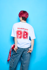 オクトパスフットボールTシャツ（レッド）