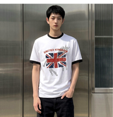 エッセンシャルスタンダードショートスリーブリンガーTシャツユニオンホース ホワイト