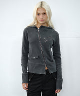 pg diagonal zip up (dark grey)