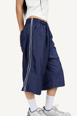 Nylon Track Bermuda Pants