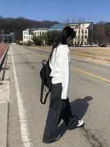 モボバンディングカーゴピンタックワイドパンツ