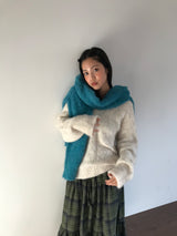 [MD Pick]ウールタッチブラッシュVネックニット (4 Colors)
