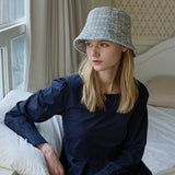 Tweed Basic Bucket Hat (Sky Blue)