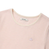 KIRSH PLAIN SLIM FIT STRIPE T-SHIRT - PINK