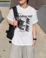 KIDDING CAT PRINTING SHORT-SLEEVE T-SHIRT