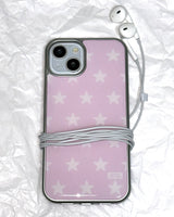 [made] soda jelly star pink phone case (epoxy silver bumper) 