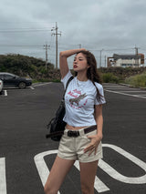 ヒルズコットンクロップTシャツ