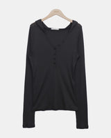 Barom Henley Hooded T-Shirt