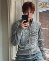 Novent Napoleon Muscle Fit Knit Zip-up