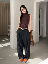 STRIPE TWILL BALLOON SLACKS (2C)